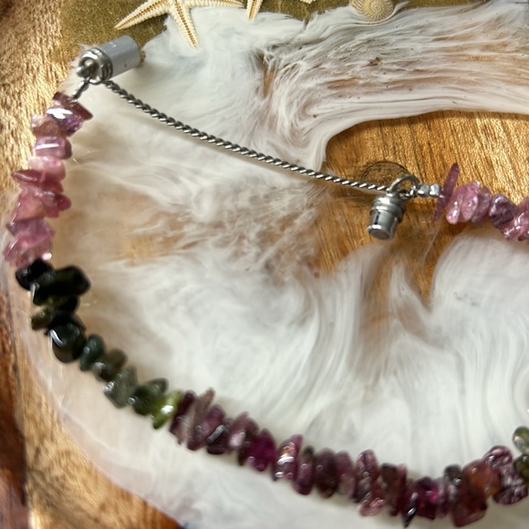 🖤Vtg Tourmaline stone bracelet - Picture 7 of 10